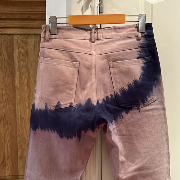🎀SSENSE COLLINA STRADA tie dye straight leg jeans small - Picture 3 of 15